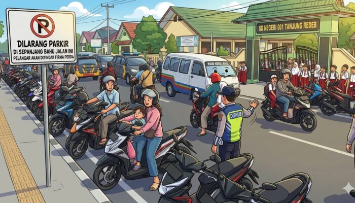 Parkir Liar Area RSUD Abdul Rivai Picu Kemacetan