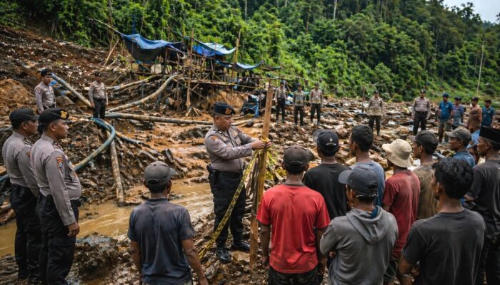 Tambang Emas Ilegal Ditutup, Polda Kaltara Dorong Percepatan Izin Galian C
