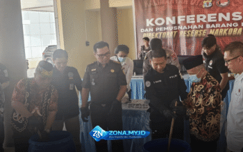 Operasi Narkoba Polda Kaltara: 104 Tersangka, 3 Kg Sabu Dimusnahkan