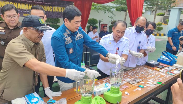 Sabu, Ganja hingga Ekstasi Dimusnahkan Kejari Samarinda, Total dari 61 Kasus Inkrah