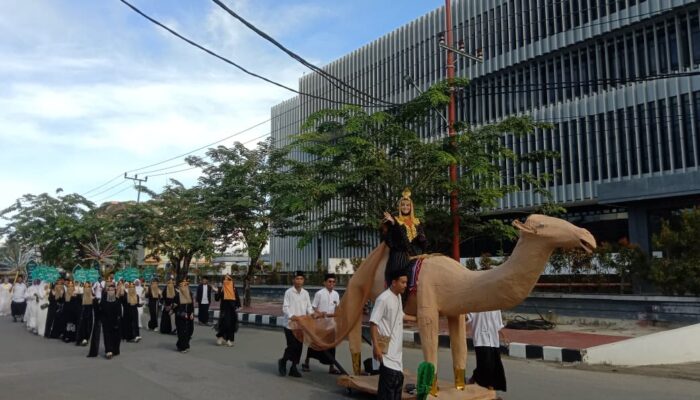 Pawai Gema Ta’aruf 1 Muharram 1448 H Meriahkan Tanjung Selor, Puluhan Peserta dan UMKM Turut Ambil Bagian