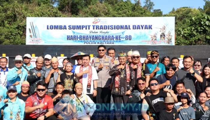 Kapolda Kaltara Resmikan Lomba Sumpit Dayak, 300 Atlet Meriahkan Hari Bhayangkara ke-80
