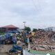 Atap Lapak Pasar Induk Tanjung Selor Roboh Diterjang Angin Kencang, Sembilan Pedagang Terdampak