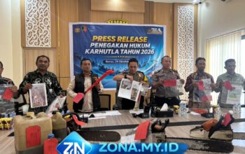 67,88 Hektare Lahan Terbakar di Berau Sepanjang 2026, 9 Tersangka Ditangkap Polisi